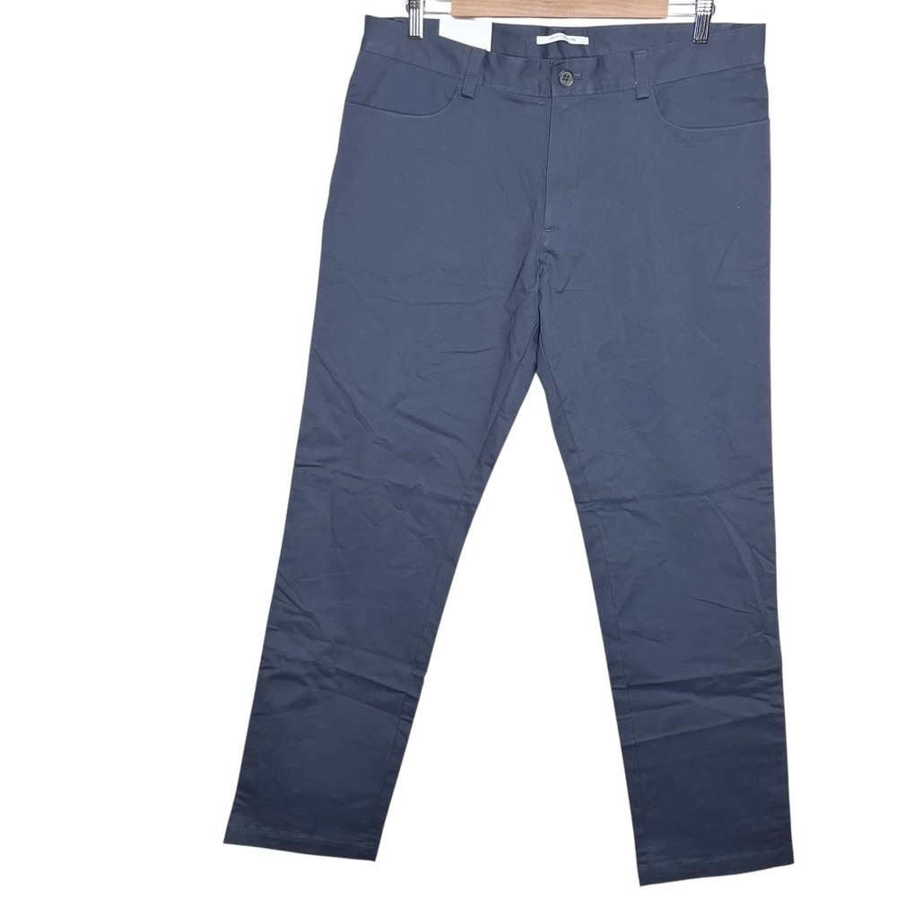 Calvin Klein Slim Fit Dress Pants Navy Mens Size 34x32 Cotton Business Work